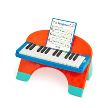 Battat mini musician's piano toy with color-coded keys and open songbook