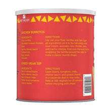 Bay Valley nacho cheese sauce back label on 106 oz can