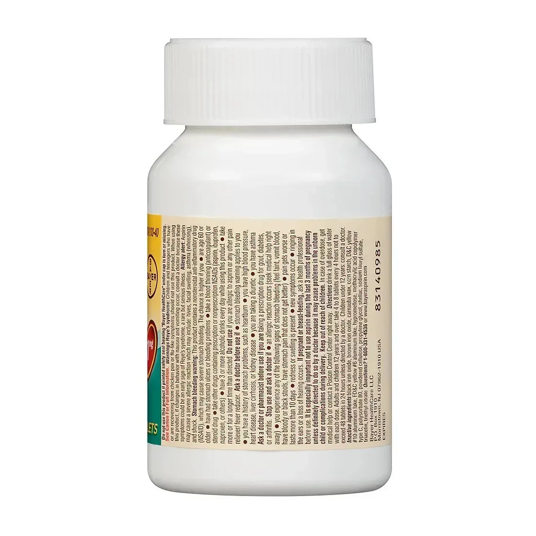 Bayer Aspirin Regimen 81mg Low-Dose Enteric-Coated Tablets, 400 ct.