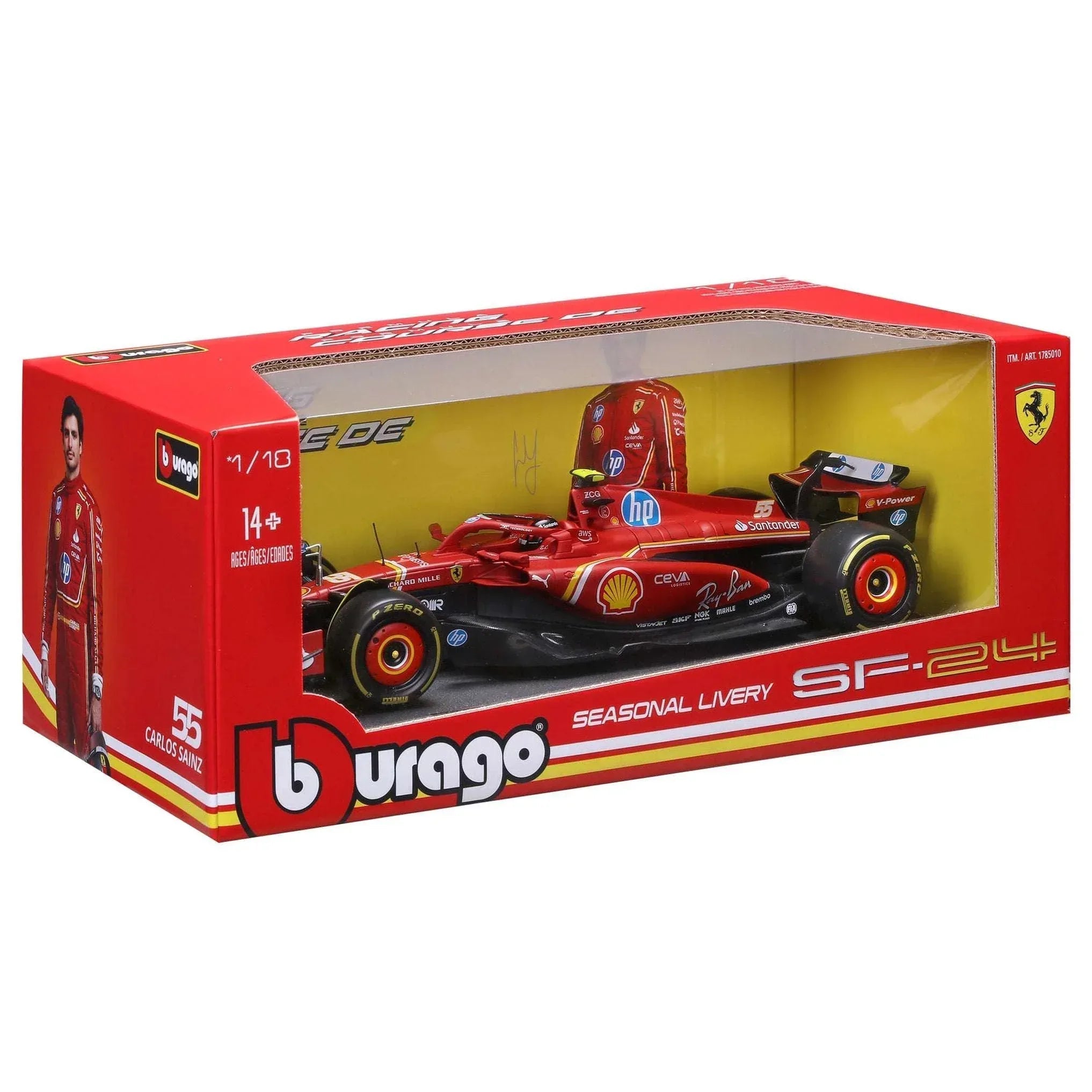 Bburago 1:18 Formula Die-cast Car, Ferrari