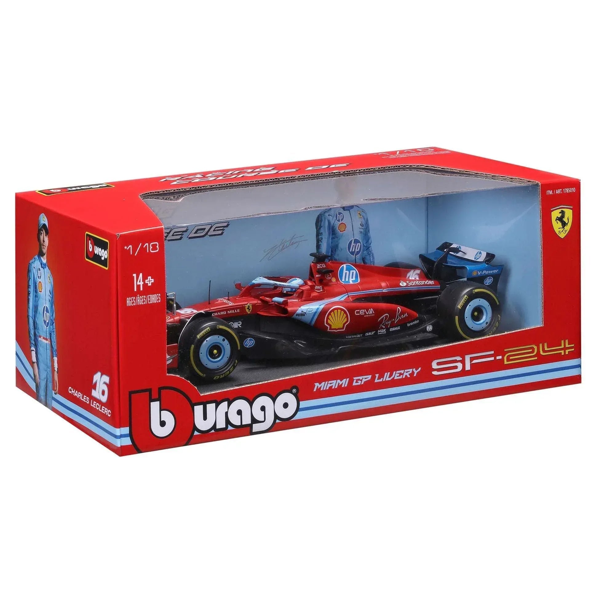 Bburago 1:18 Formula Die-cast Car, Ferrari