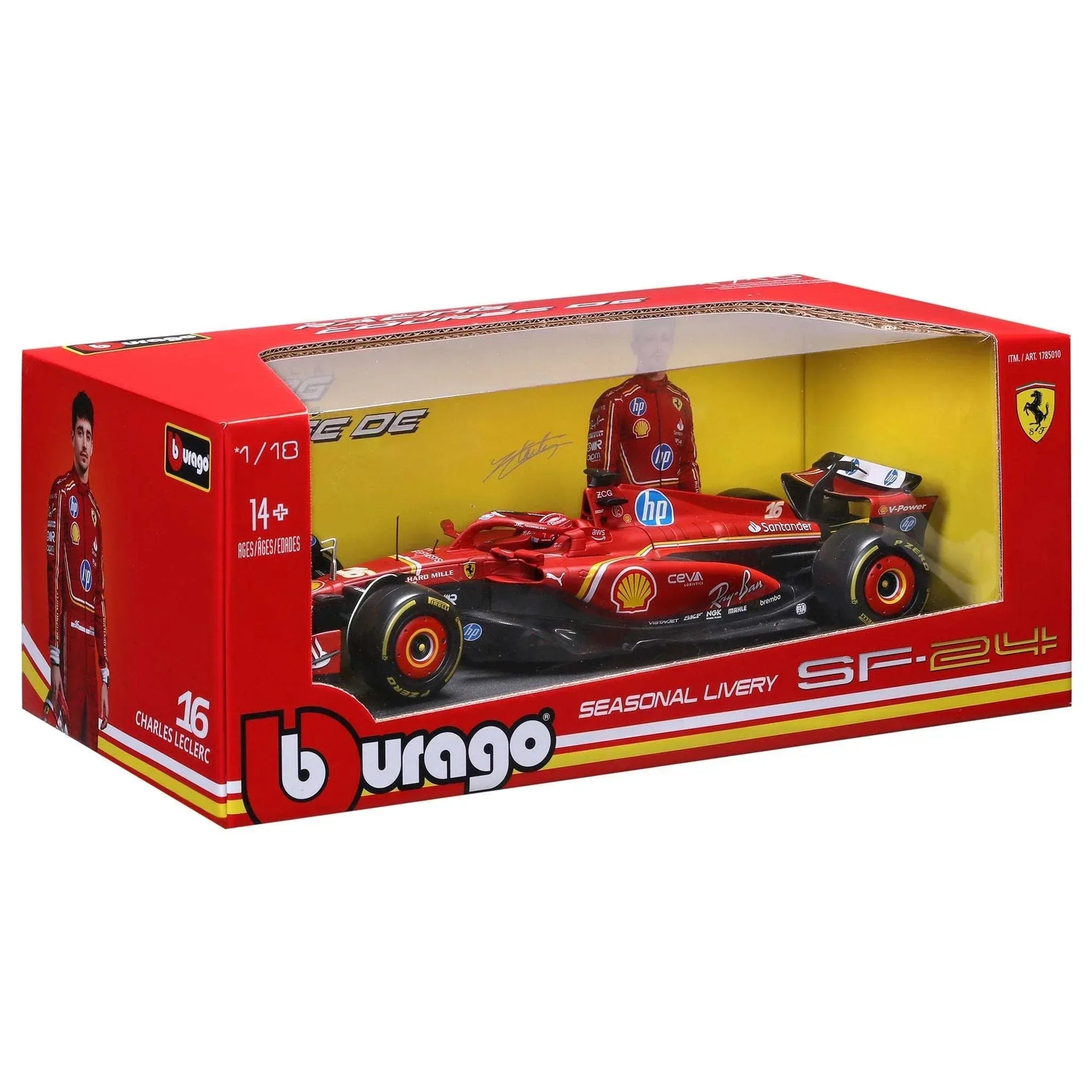 Bburago 1:18 Formula Die-cast Car, Ferrari