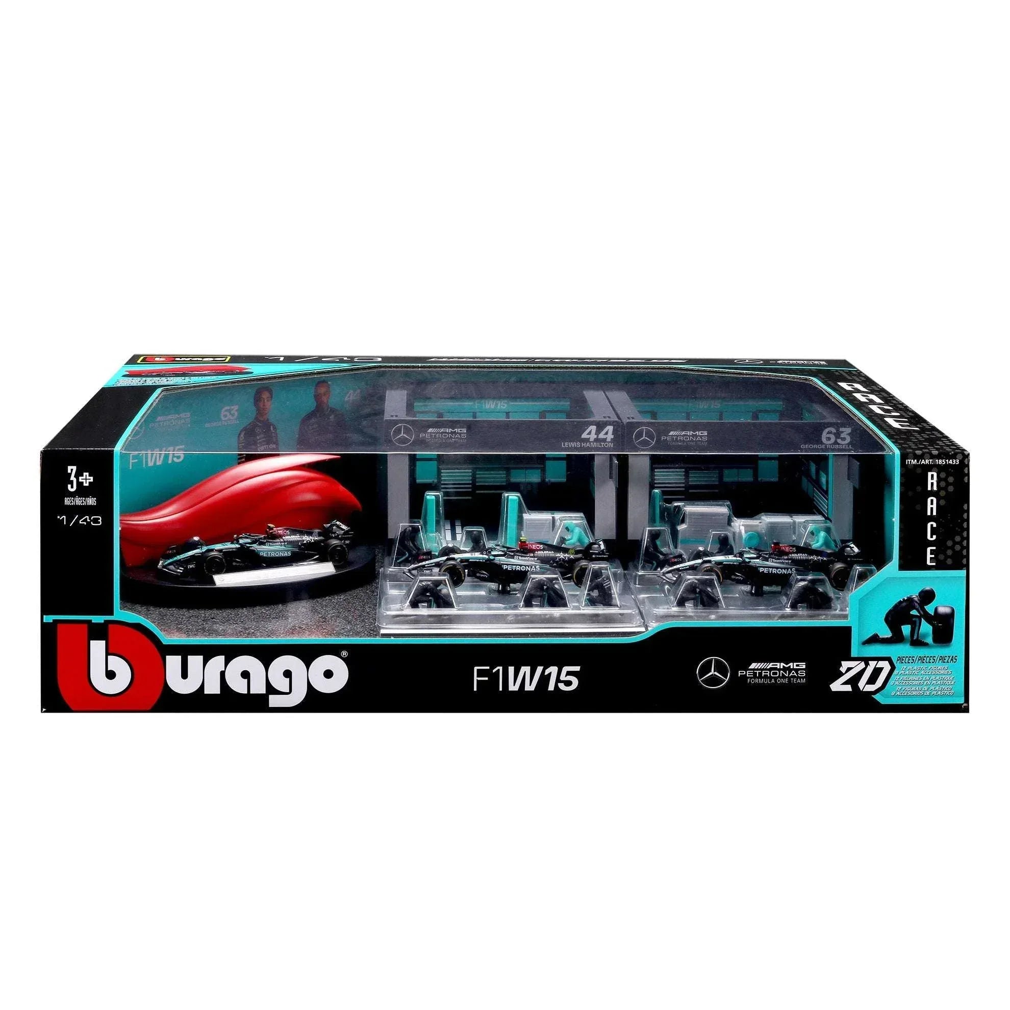 Bburago 1:43 Formula Racing Paddock Set