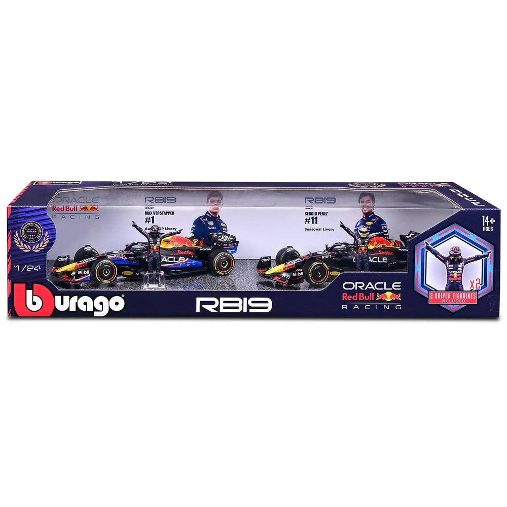 Bburago Formula One Racing 1:24 Race Cars with Driver Figures, 2 pk. - USA MEGA SHOP
