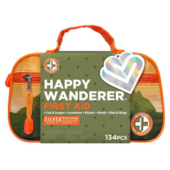 Be Smart Get Prepared Outdoor First Aid - Happy Wanderer, 134 Piece - USA MEGA SHOP