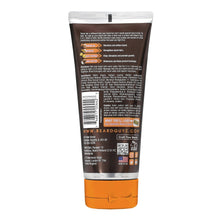 Beard Guyz 2-in-1 wash & tame conditioner tube back label with barcode and directions