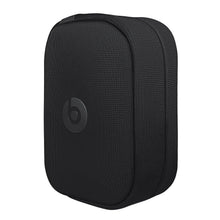 On-ear wireless headphones carry case, textured black with b logo on front