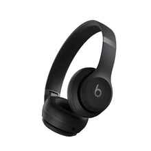 On-ear wireless headphones, matte black with cushioned ear pads and flexible band