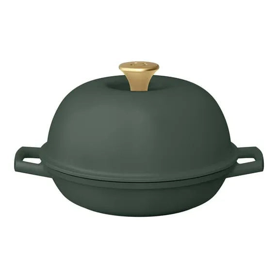 Beautiful Enameled Cast Iron Bread Oven, 10 inch, White Icing by Drew Barrymore