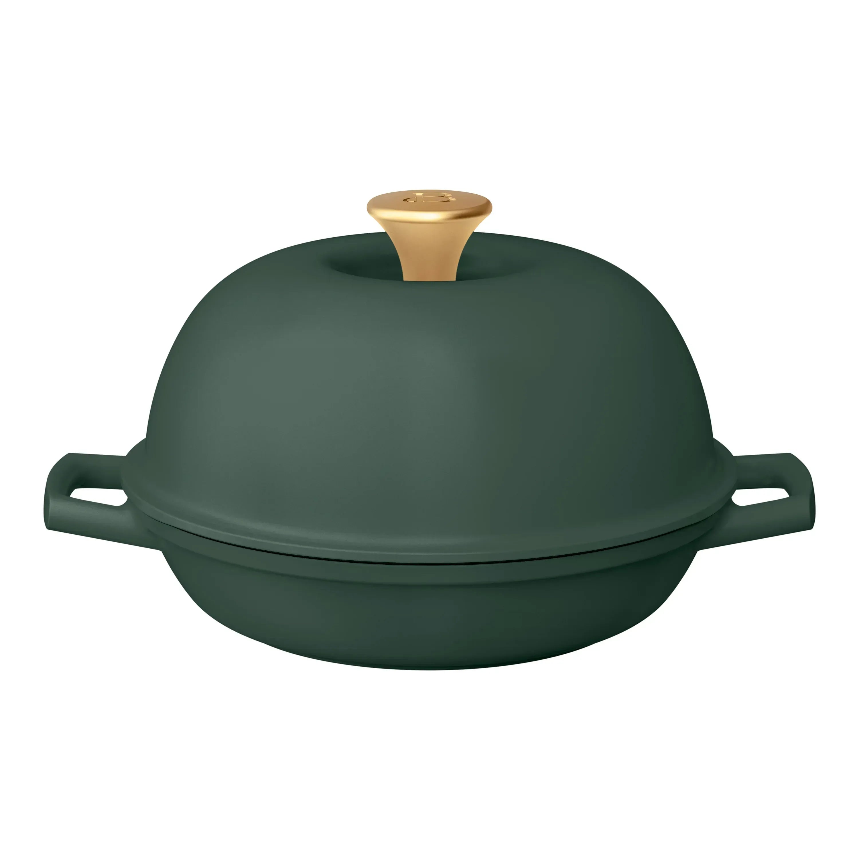 Beautiful Enameled Cast Iron Bread Oven, 10 inch, Round, Black Sesame by Drew Barrymore