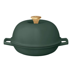 Beautiful Enameled Cast Iron Bread Oven, 10 inch, Round, Black Sesame by Drew Barrymore