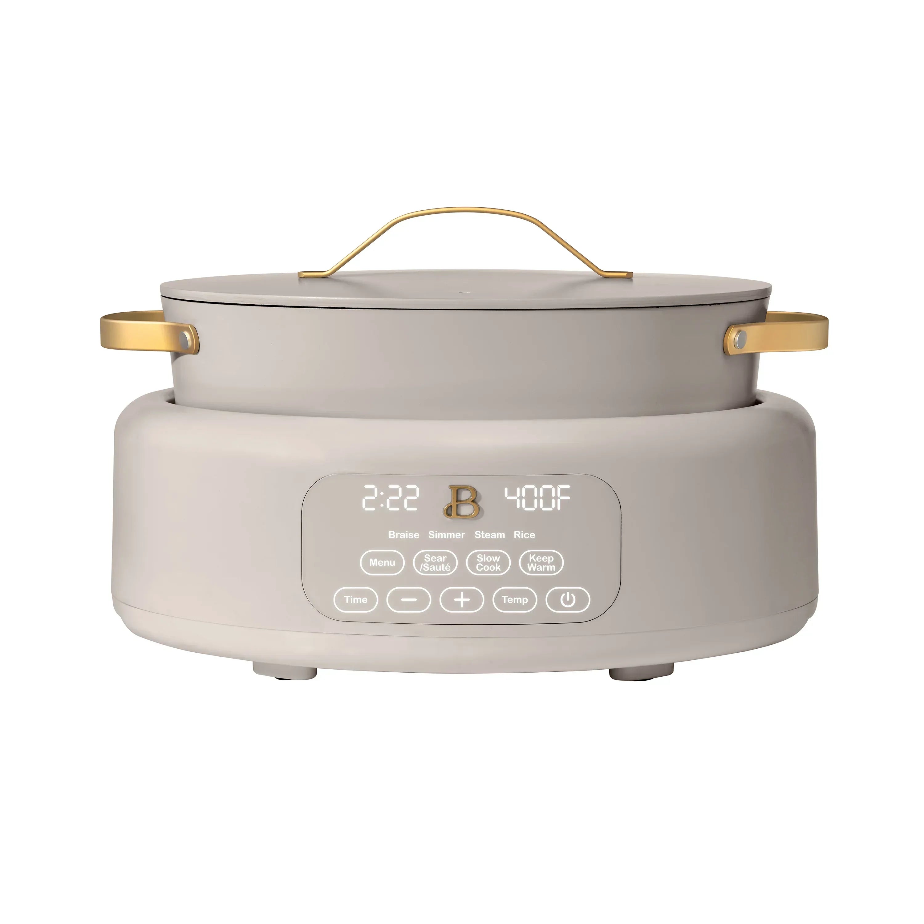 Beautiful 10 in 1, 6 Qt Electric Multi-Cooker, Black Sesame by Drew Barrymore