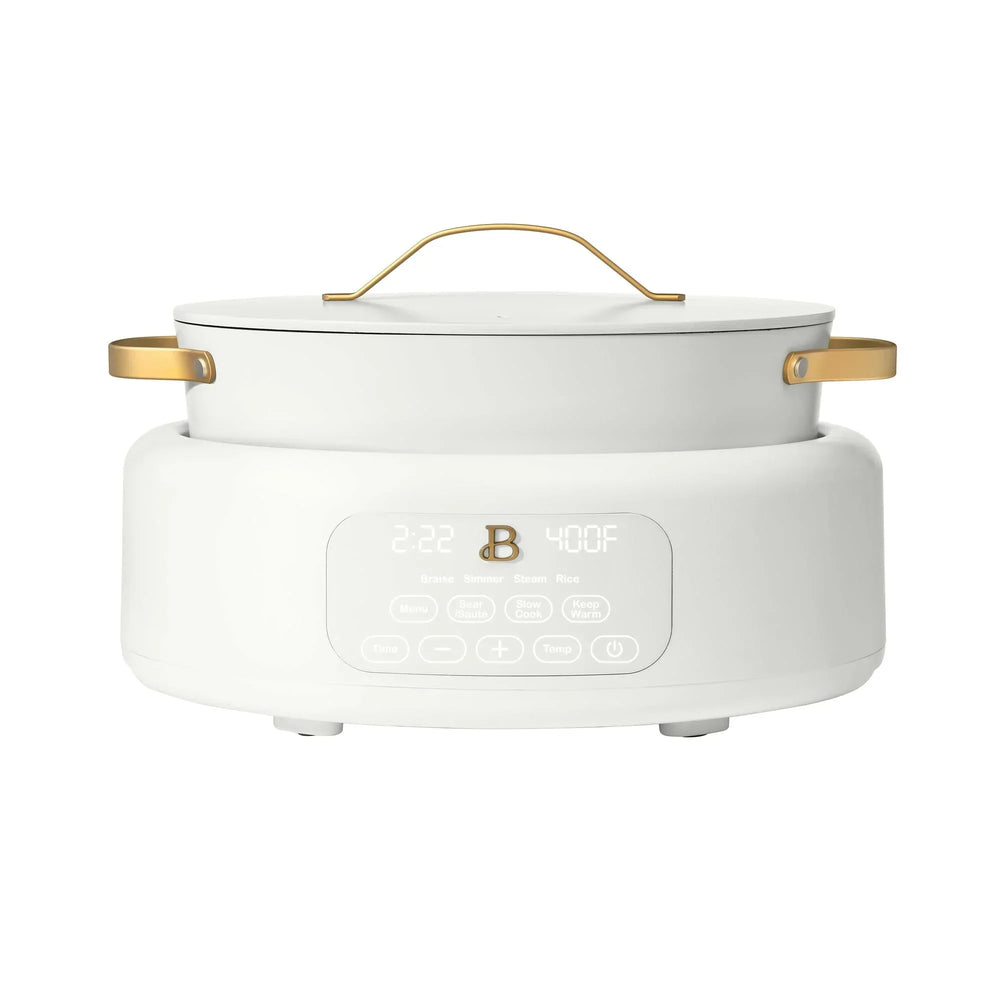 Beautiful 10-in-1 , 6 Qt Electric Multi-Cooker, Tomato Red by Drew Barrymore - USA MEGA SHOP