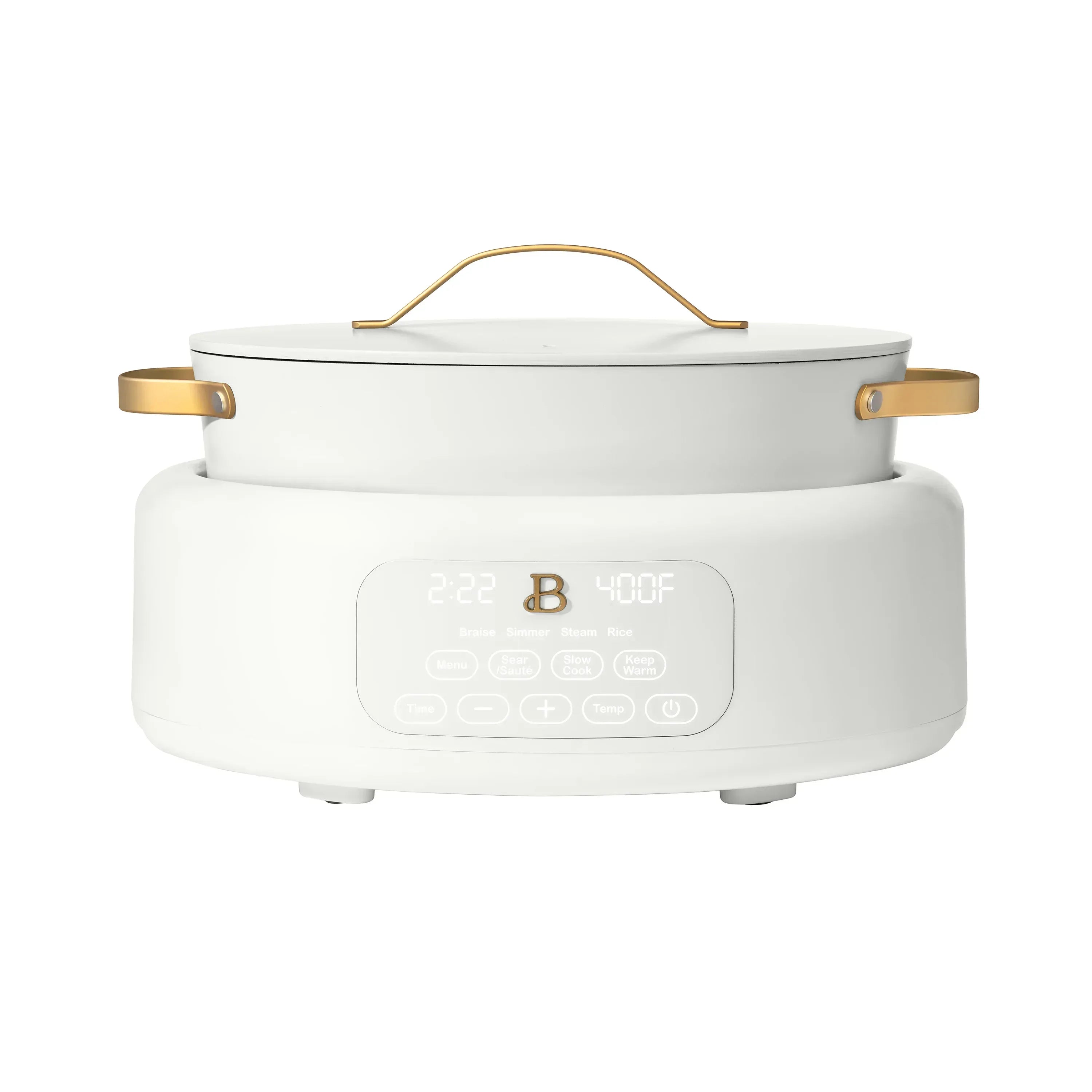 Beautiful 10 in 1, 6 Qt Electric Multi-Cooker, Black Sesame by Drew Barrymore