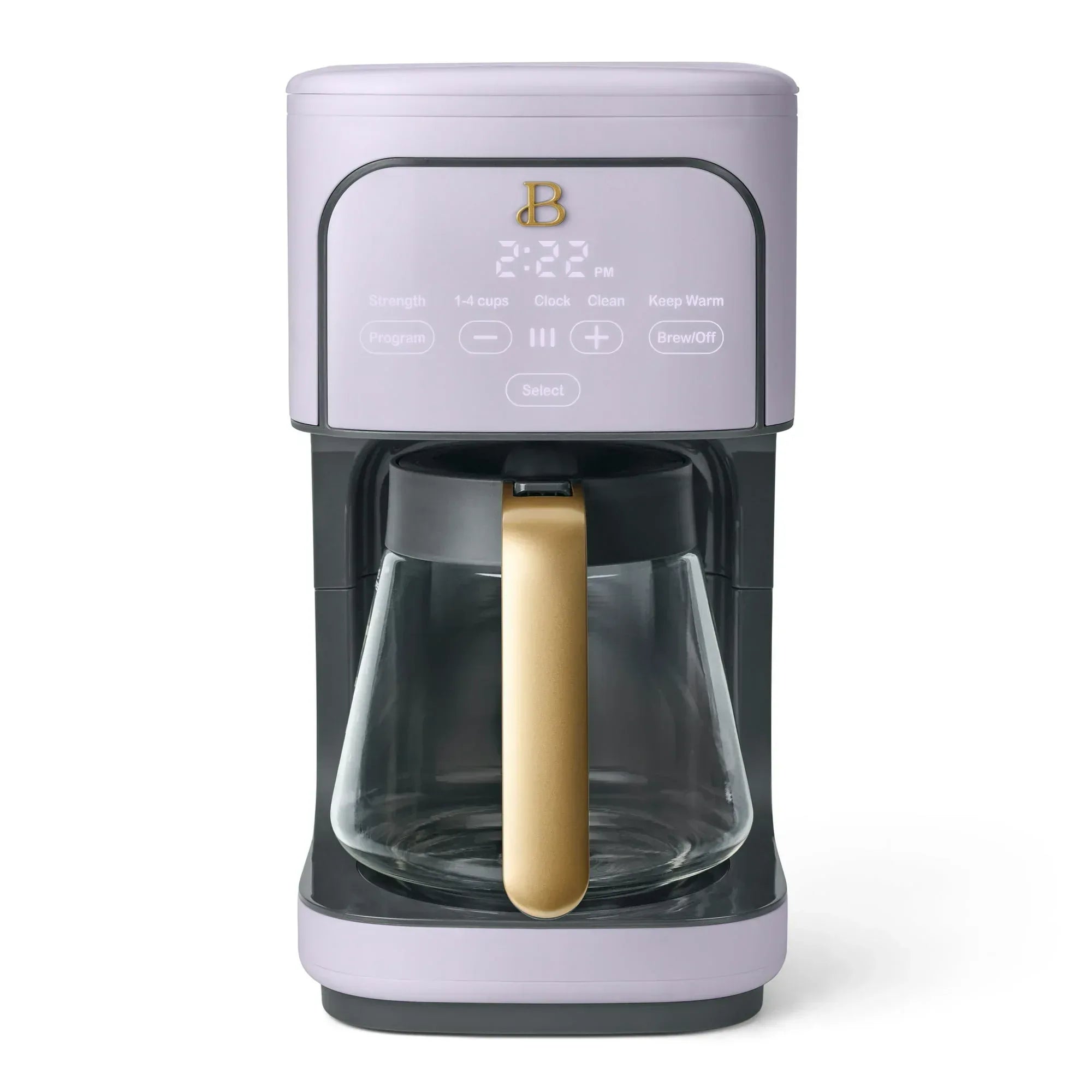 Beautiful 12 Cup Programmable Coffee Maker, White Icing by Drew Barrymore