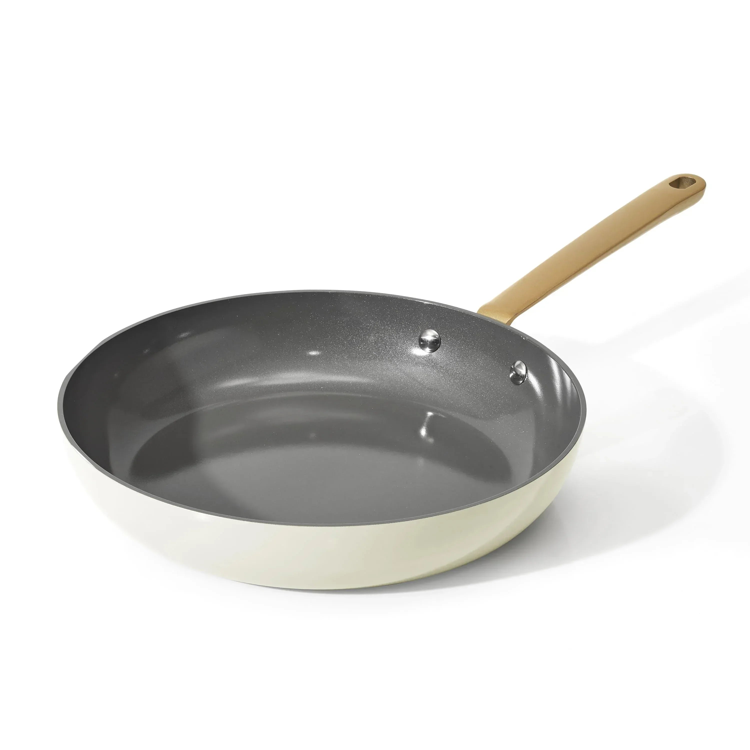 Beautiful 12 inch Ceramic Non-Stick Fry Pan, Black Sesame by Drew Barrymore