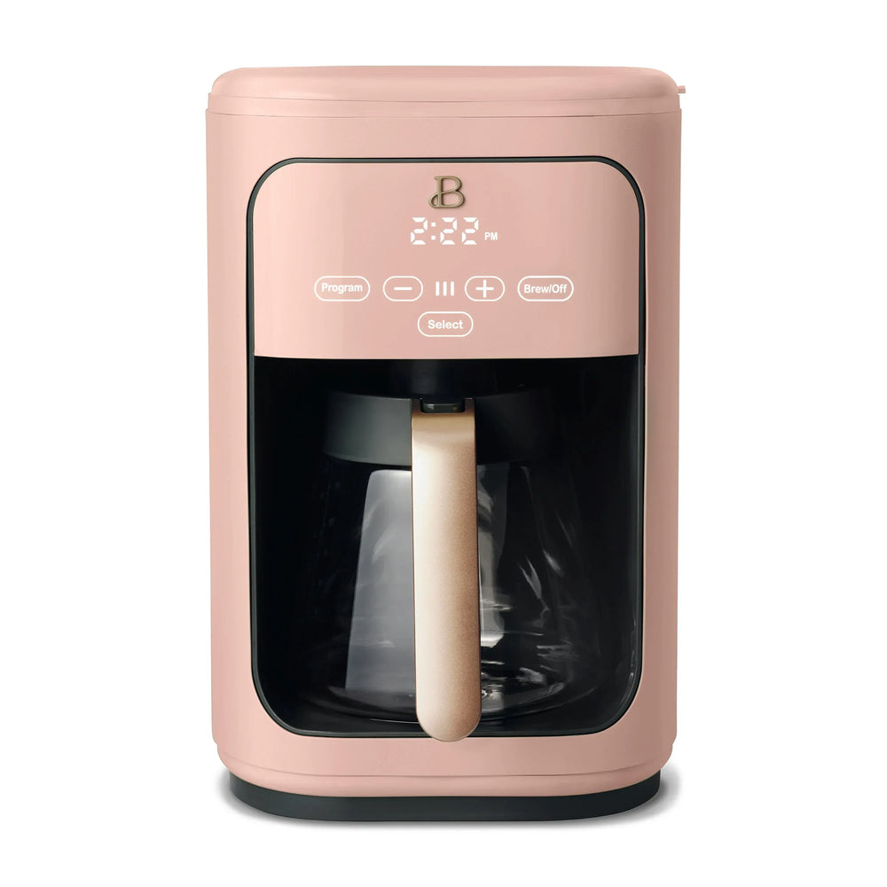 Beautiful 14-Cup Programmable Drip Coffee Maker with Touch-Activated Display, Black Sesame by Drew Barrymore - USA MEGA SHOP