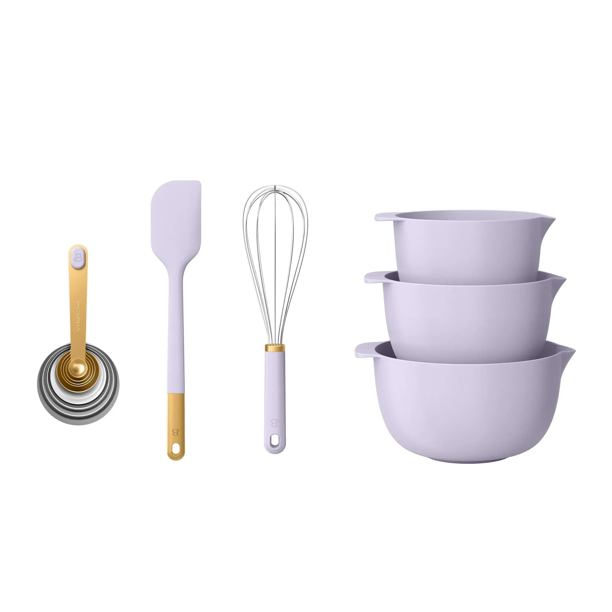 Beautiful 14-Piece Mix & Measure Set, Porcini Taupe by Drew Barrymore