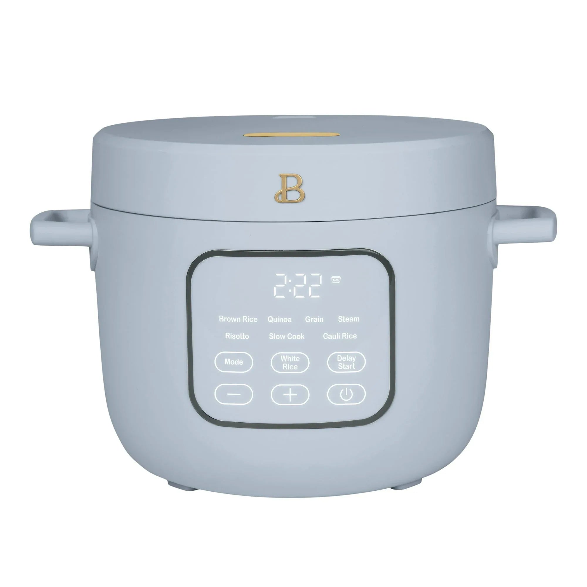 Beautiful 14-Cup Cooked, 6-Cups Uncooked Electric Rice and Grain Cooker, EverGoodâ„¢ Ceramic Nonstick Coating, Cornflower Blue by Drew Barrymore - USA MEGA SHOP
