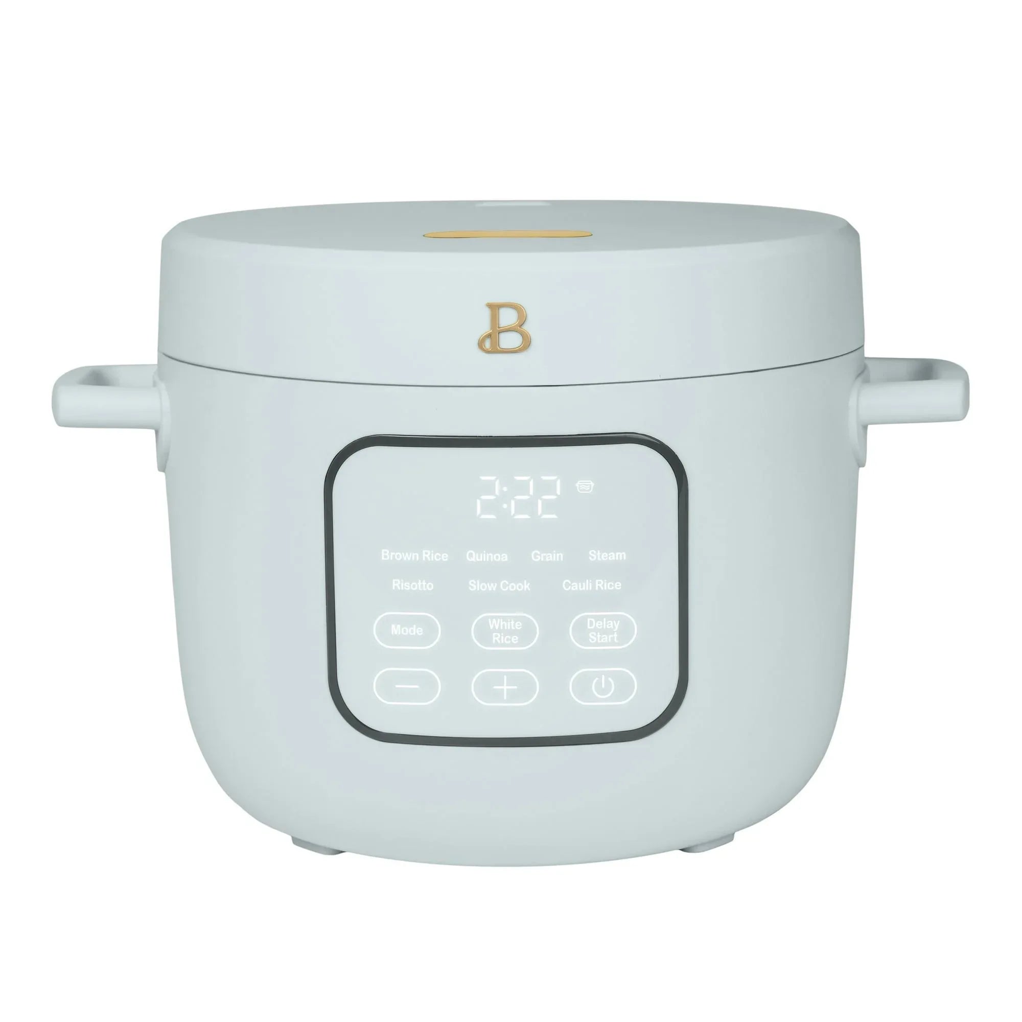 Beautiful 14-Cup Cooked, 6-Cups Uncooked Electric Rice and Grain Cooker, EverGoodâ„¢ Ceramic Nonstick Coating, Cornflower Blue by Drew Barrymore - USA MEGA SHOP