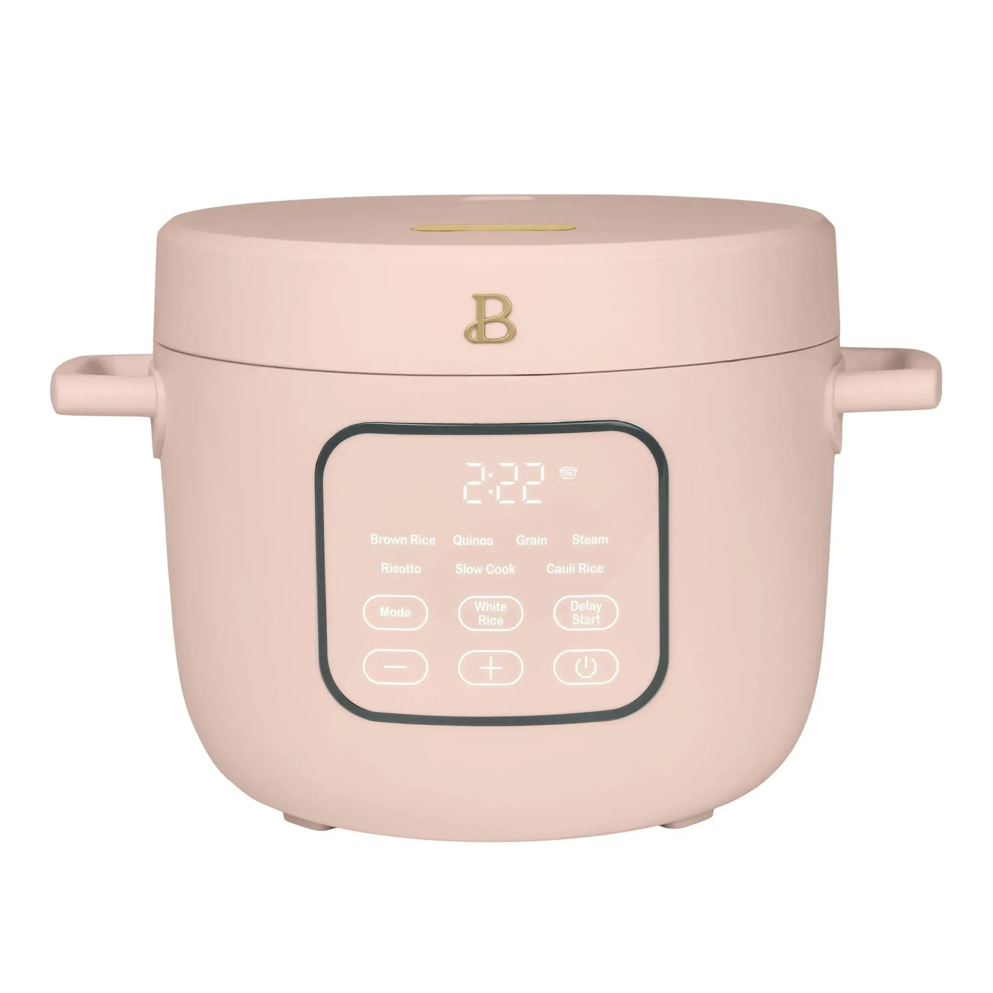 Beautiful 14-Cup Cooked, 6-Cups Uncooked Electric Rice and Grain Cooker, EverGood™ Ceramic Nonstick Coating, by Drew Barrymore