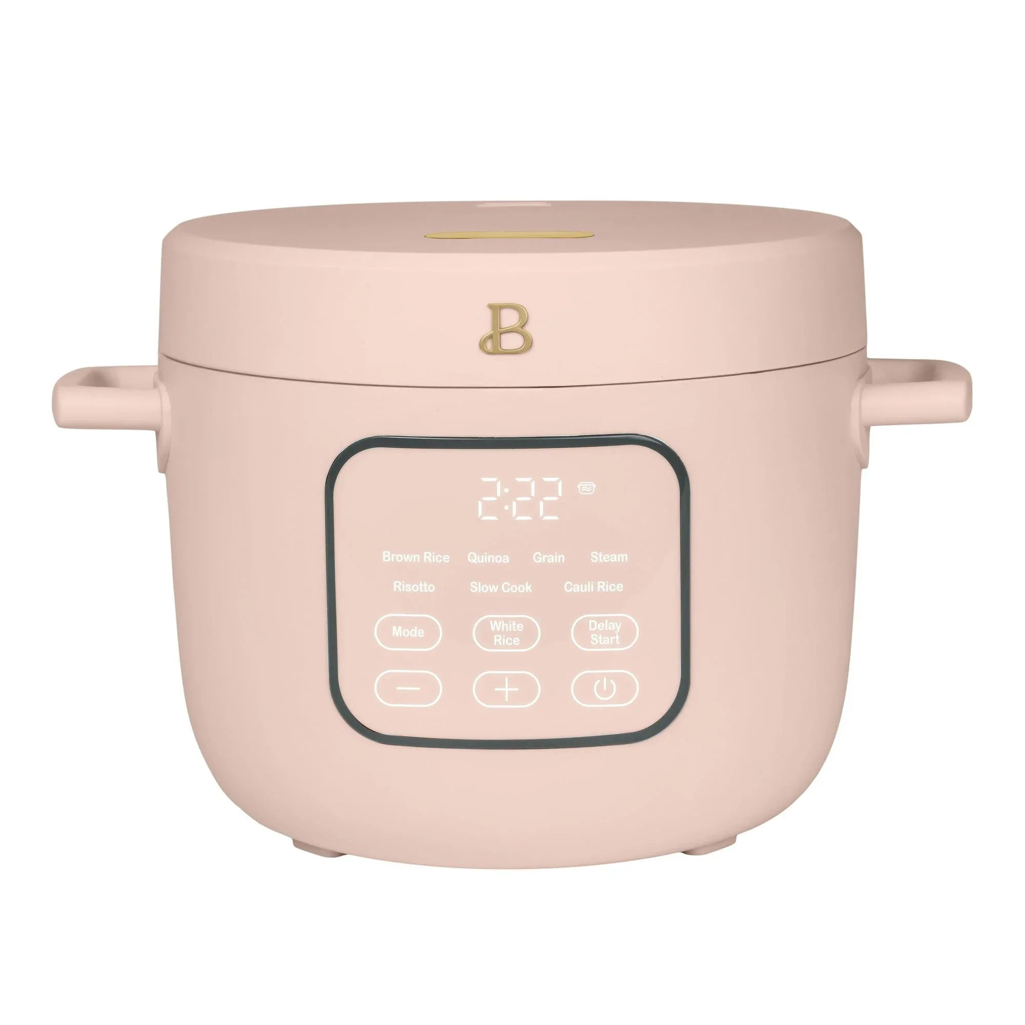 Beautiful 14-Cup Cooked, 6-Cups Uncooked Electric Rice and Grain Cooker, EverGoodâ„¢ Ceramic Nonstick Coating, Lavender by Drew Barrymore - USA MEGA SHOP