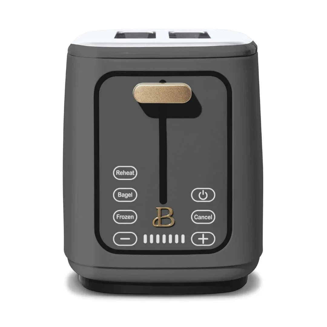 Beautiful 2 Slice Toaster with Touch-Activated Display, Black Sesame by Drew Barrymore - USA MEGA SHOP