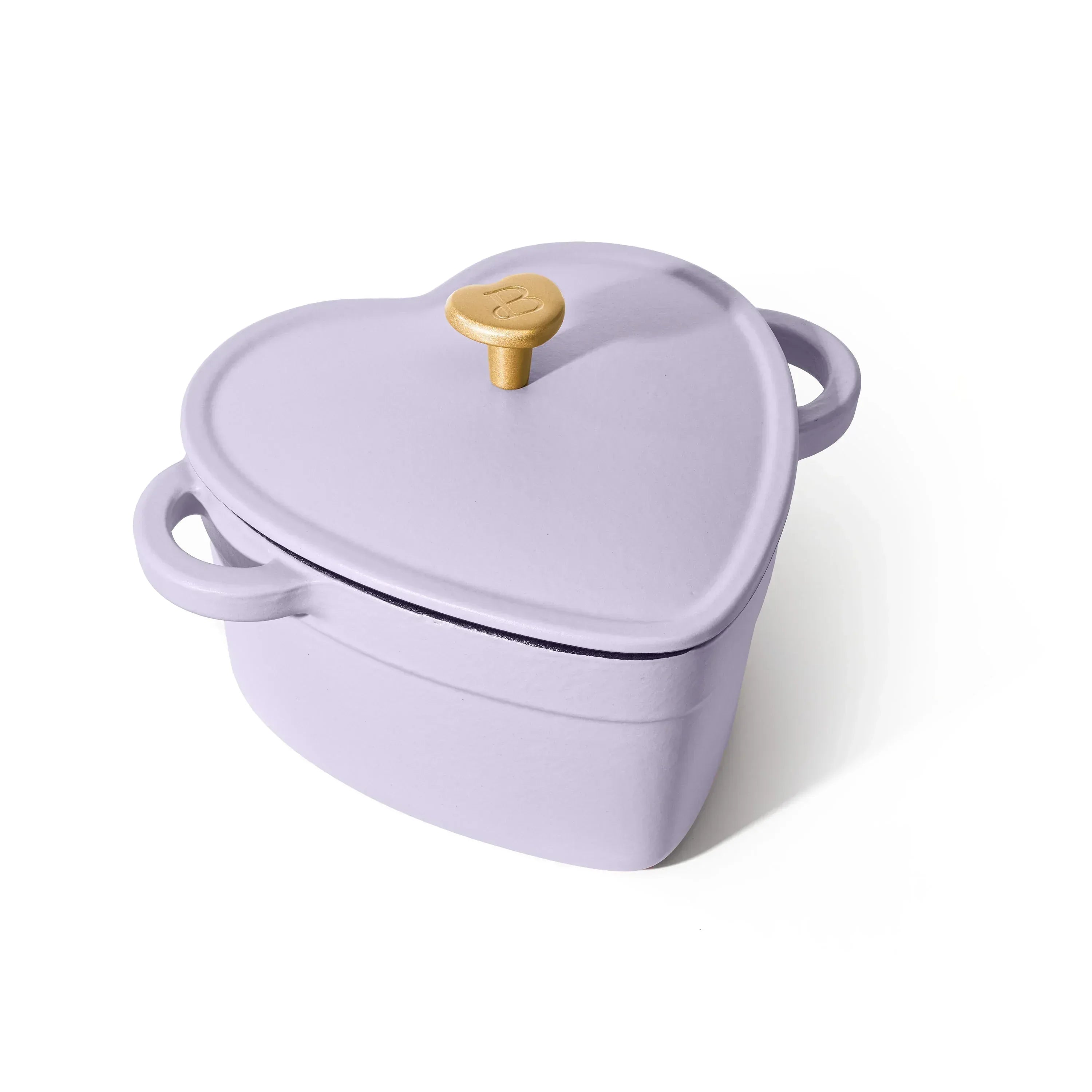 Beautiful 2QT Cast Iron Heart Dutch Oven, Black Sesame by Drew Barrymore