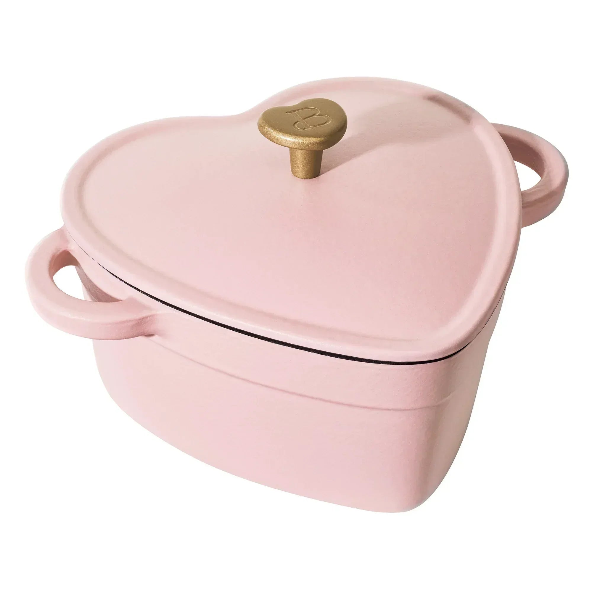 Beautiful 2QT Cast Iron Heart Dutch Oven, Black Sesame by Drew Barrymore