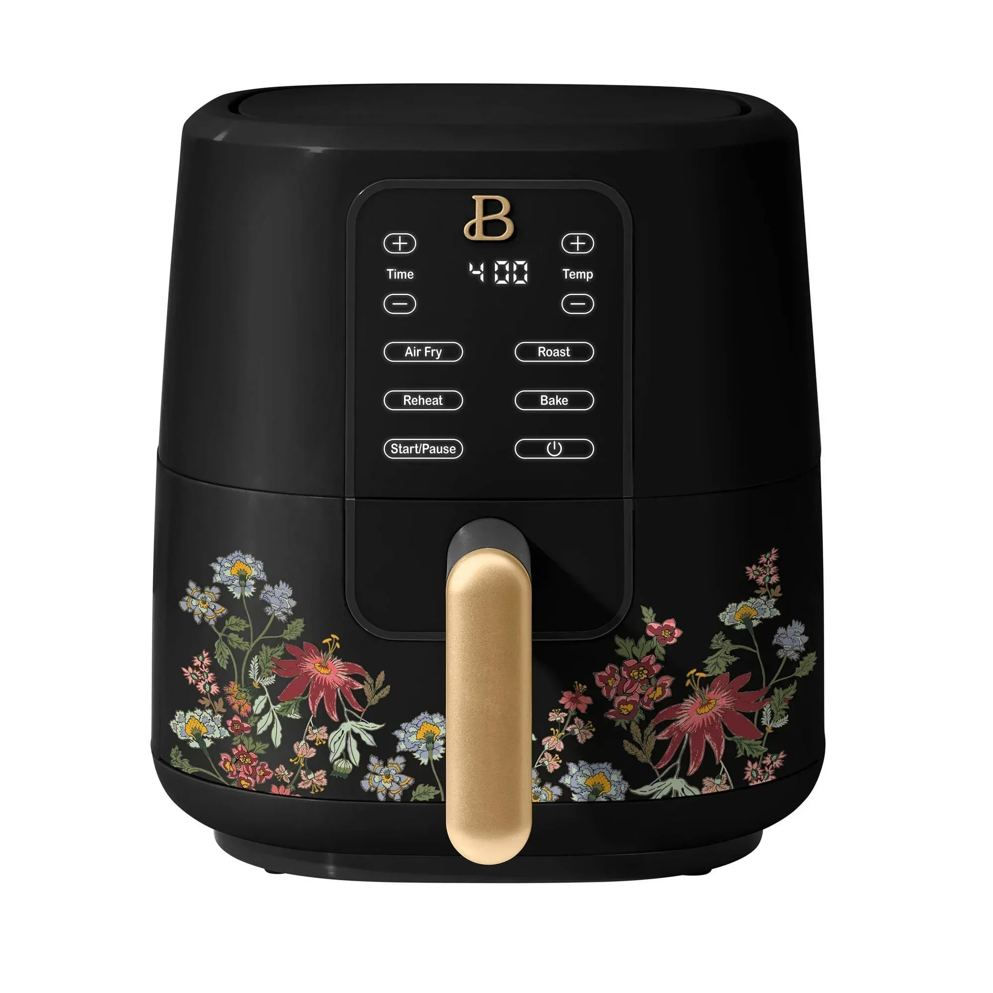 Beautiful 3 Qt Air Fryer with TurboCrisp Technology, EverGood Ceramic Nonstick Coating, Thyme Green by Drew Barrymore
