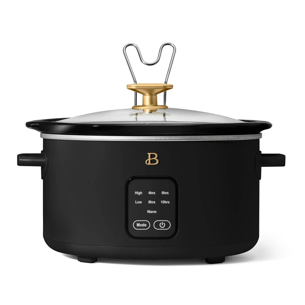 Beautiful 4Qt Slow Cooker with Touch-Activated Display, White Icing by Drew Barrymore - USA MEGA SHOP