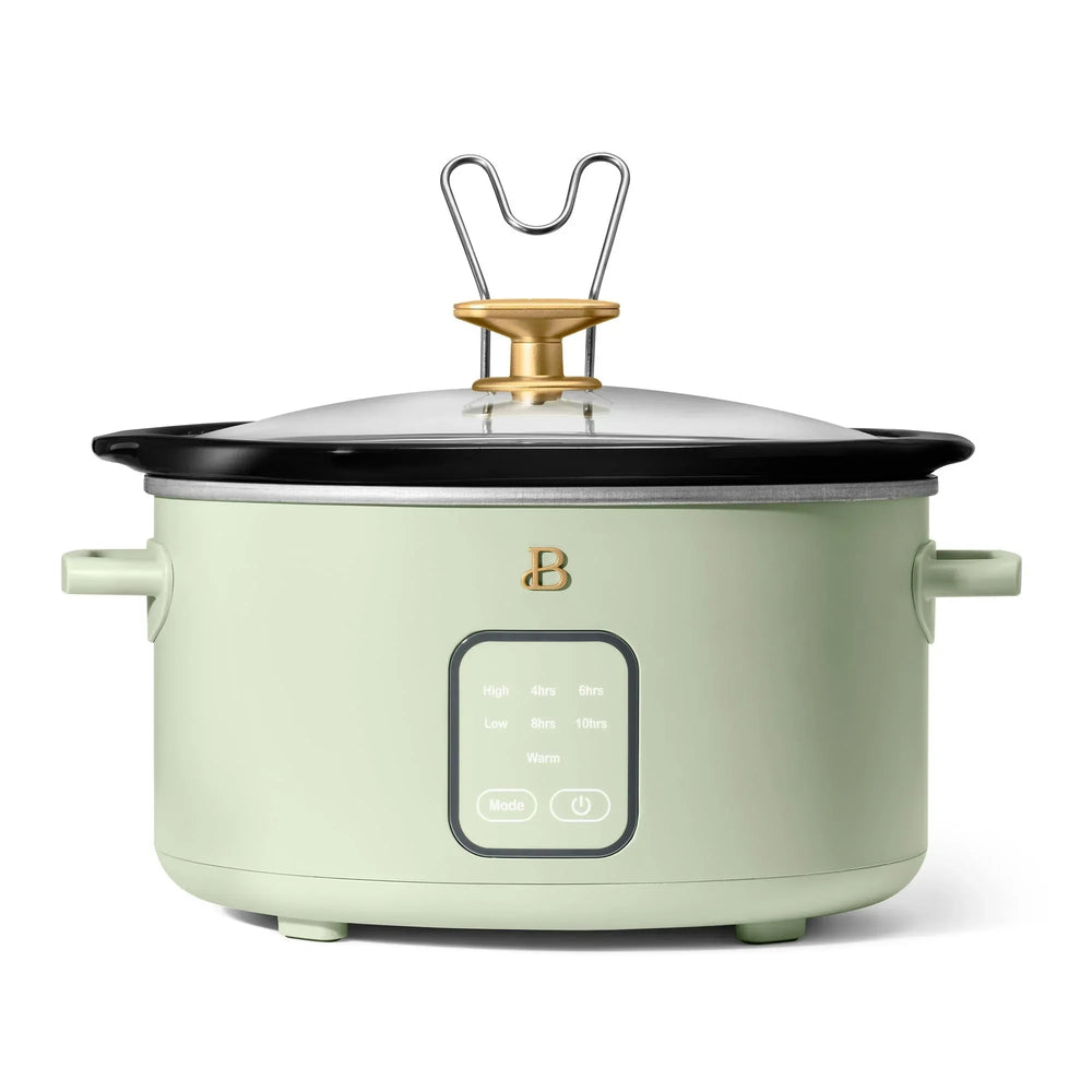 Beautiful 4Qt Slow Cooker with Touch-Activated Display, White Icing by Drew Barrymore - USA MEGA SHOP