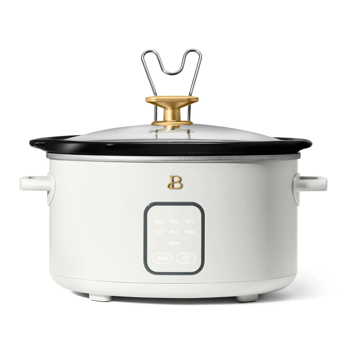 Beautiful 4Qt Slow Cooker with Touch-Activated Display, White Icing by Drew Barrymore - USA MEGA SHOP