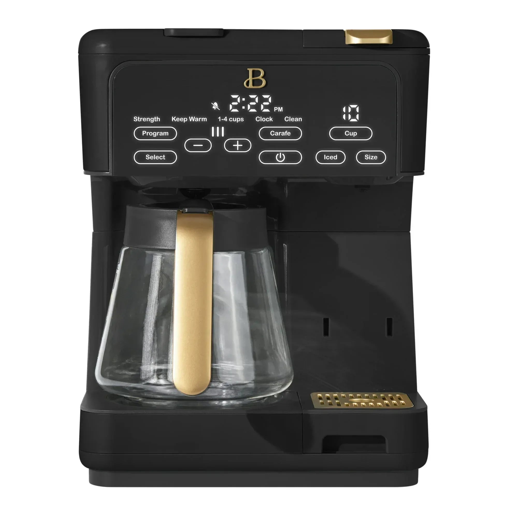 Beautiful Multi-Brew 12-Cup Programmable Drip & Single-Serve Coffee Maker, White Icing by Drew Barrymore