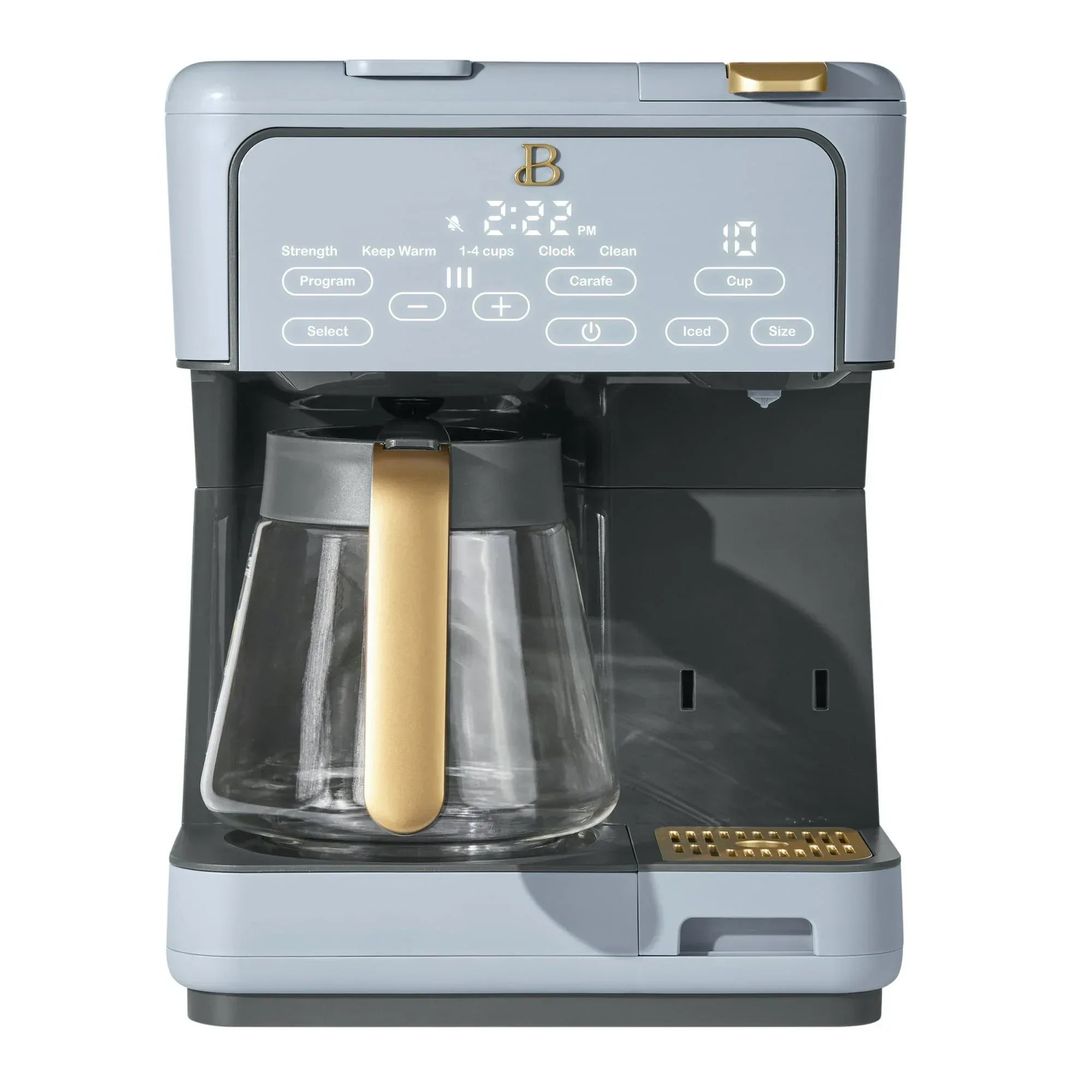 Beautiful Multi-Brew 12-Cup Programmable Drip & Single-Serve Coffee Maker, White Icing by Drew Barrymore