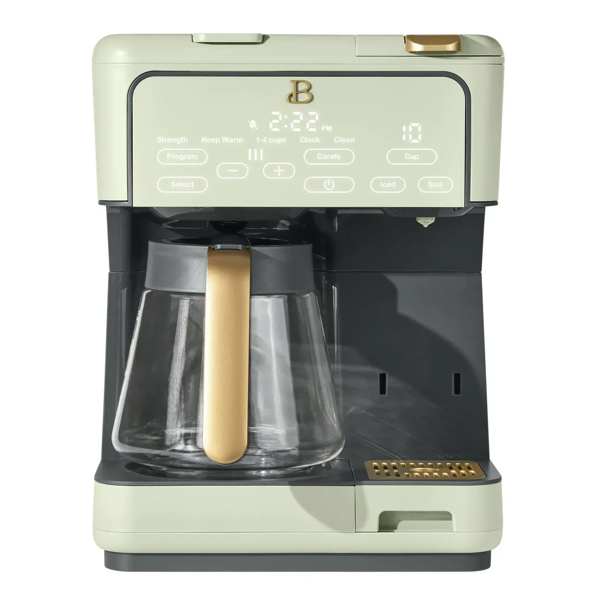 Beautiful Multi-Brew 12-Cup Programmable Drip & Single-Serve Coffee Maker, White Icing by Drew Barrymore