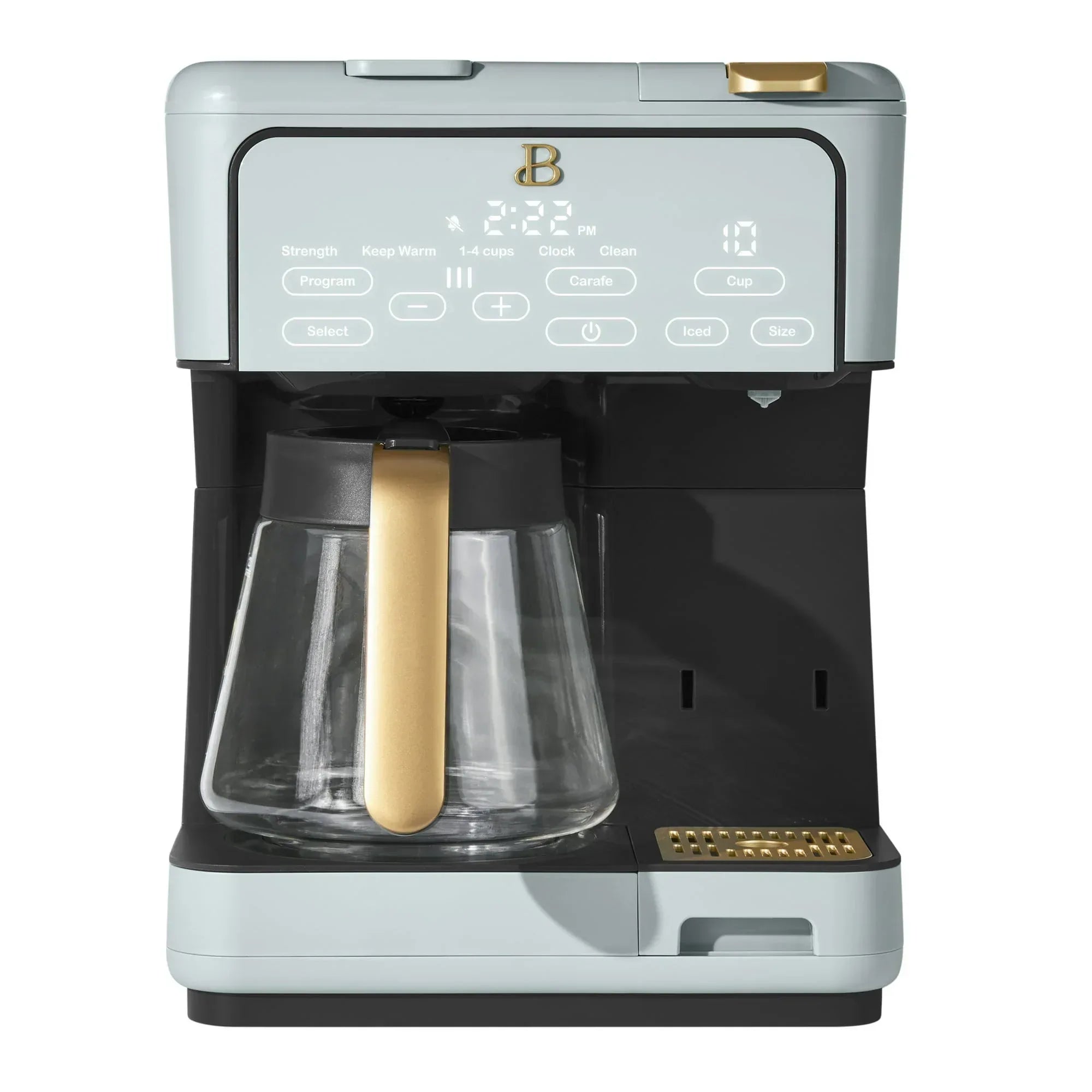 Beautiful Multi-Brew 12-Cup Programmable Drip & Single-Serve Coffee Maker, White Icing by Drew Barrymore