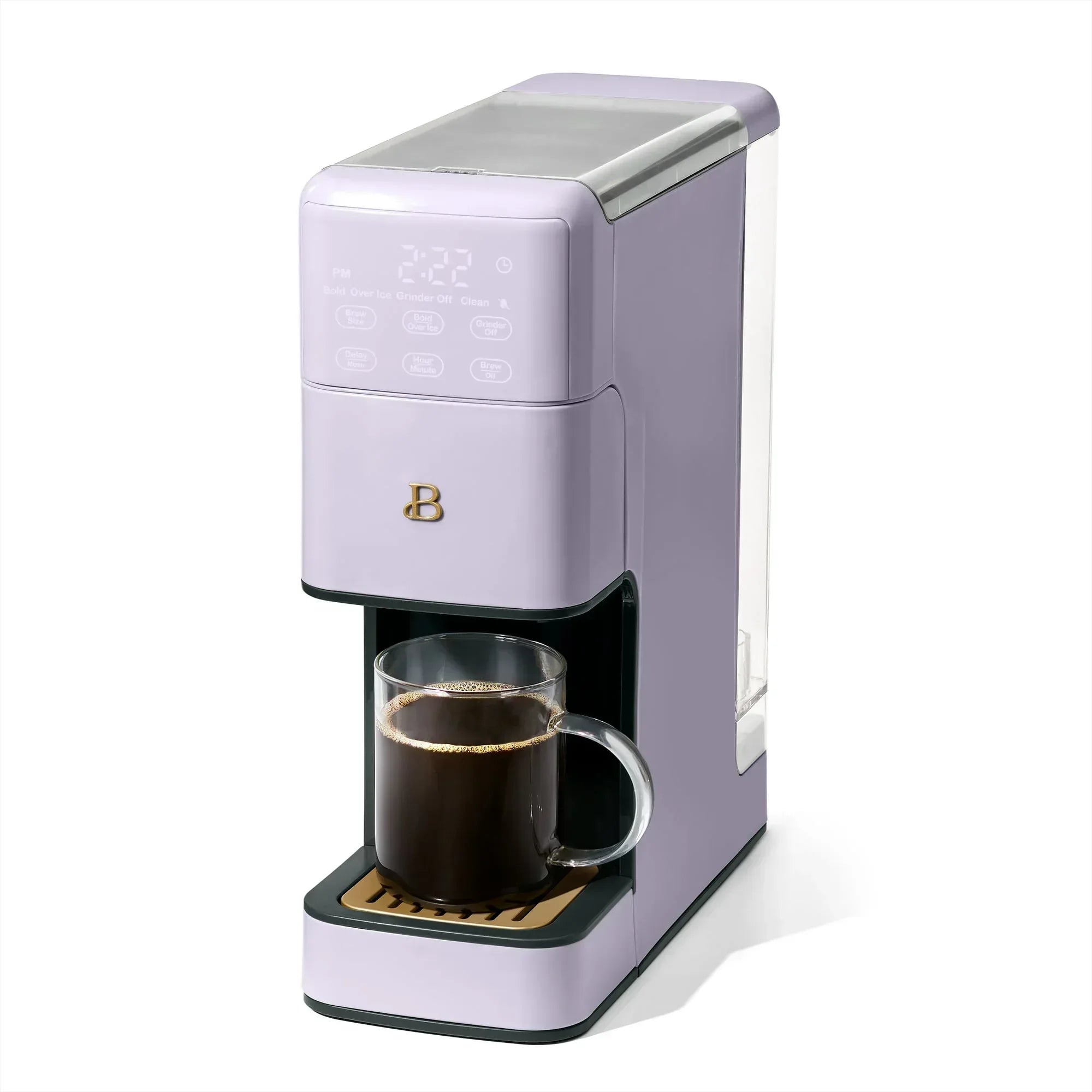 Beautiful Perfect Grind™ Programmable Single Serve Coffee Maker, White Icing by Drew Barrymore