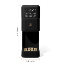 Black programmable single-serve coffee maker with built-in grinder and digital controls