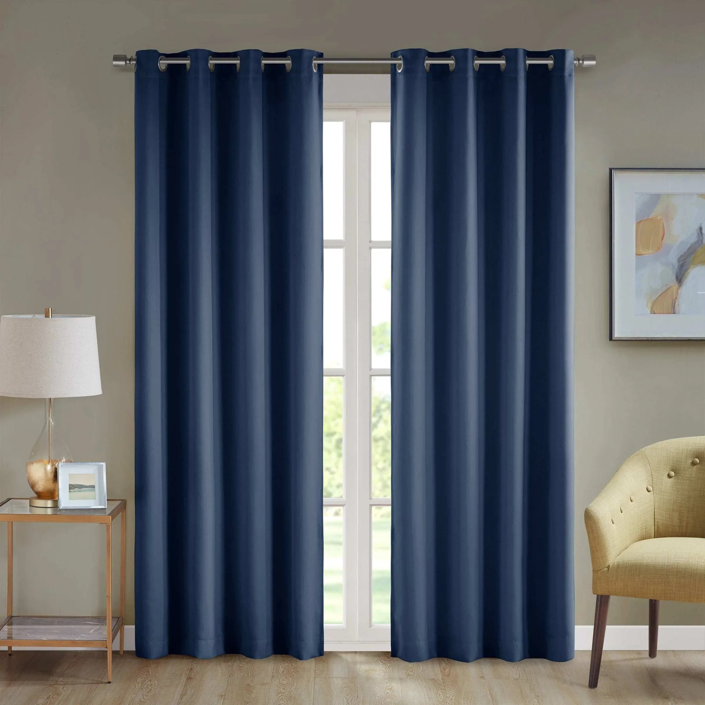 Beautyrest Black Magnetic Closure Window Panel Pair - USA MEGA SHOP