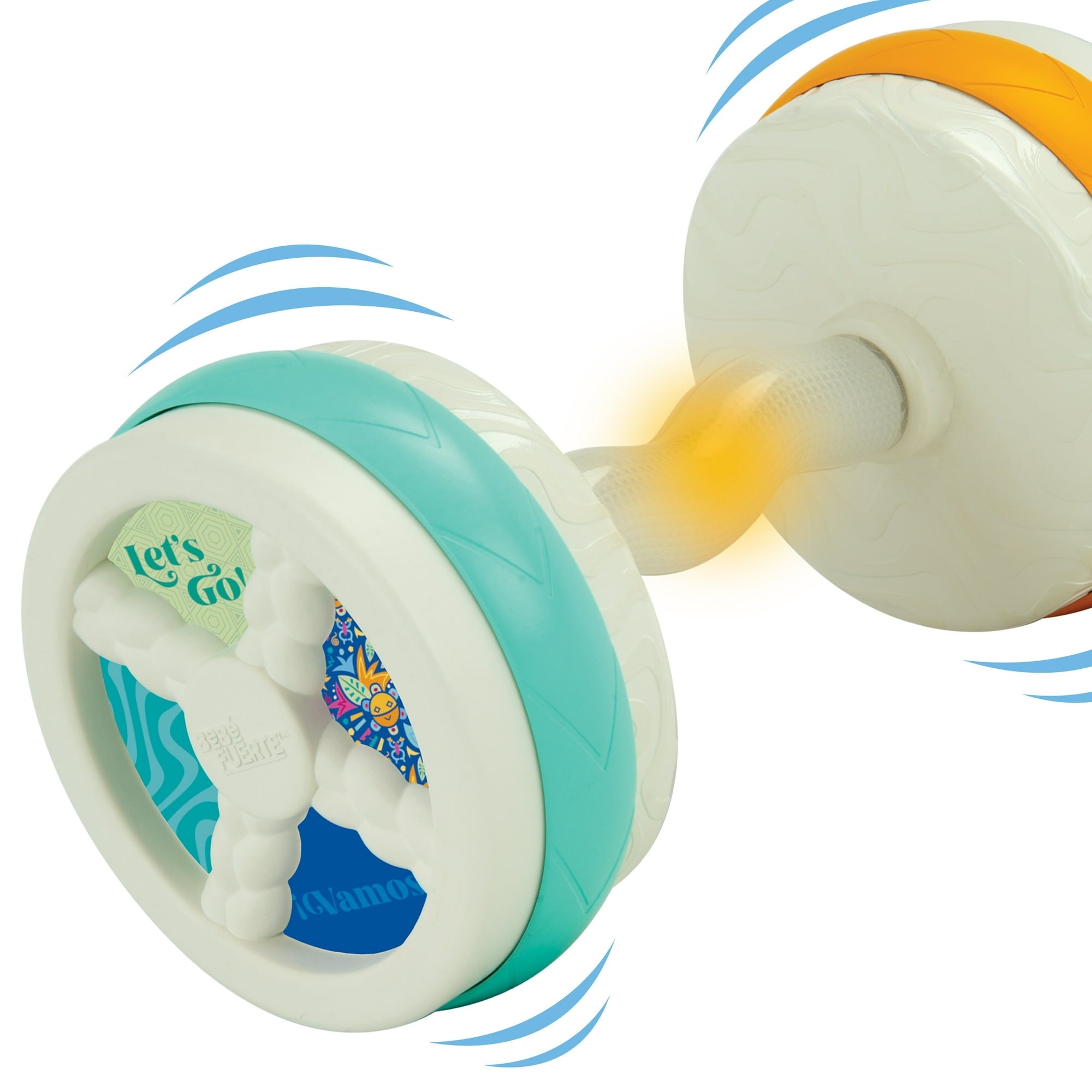 Bebe Fuerte Count & Groove Bouncy Barbell, Baby Toy for 9 Months+