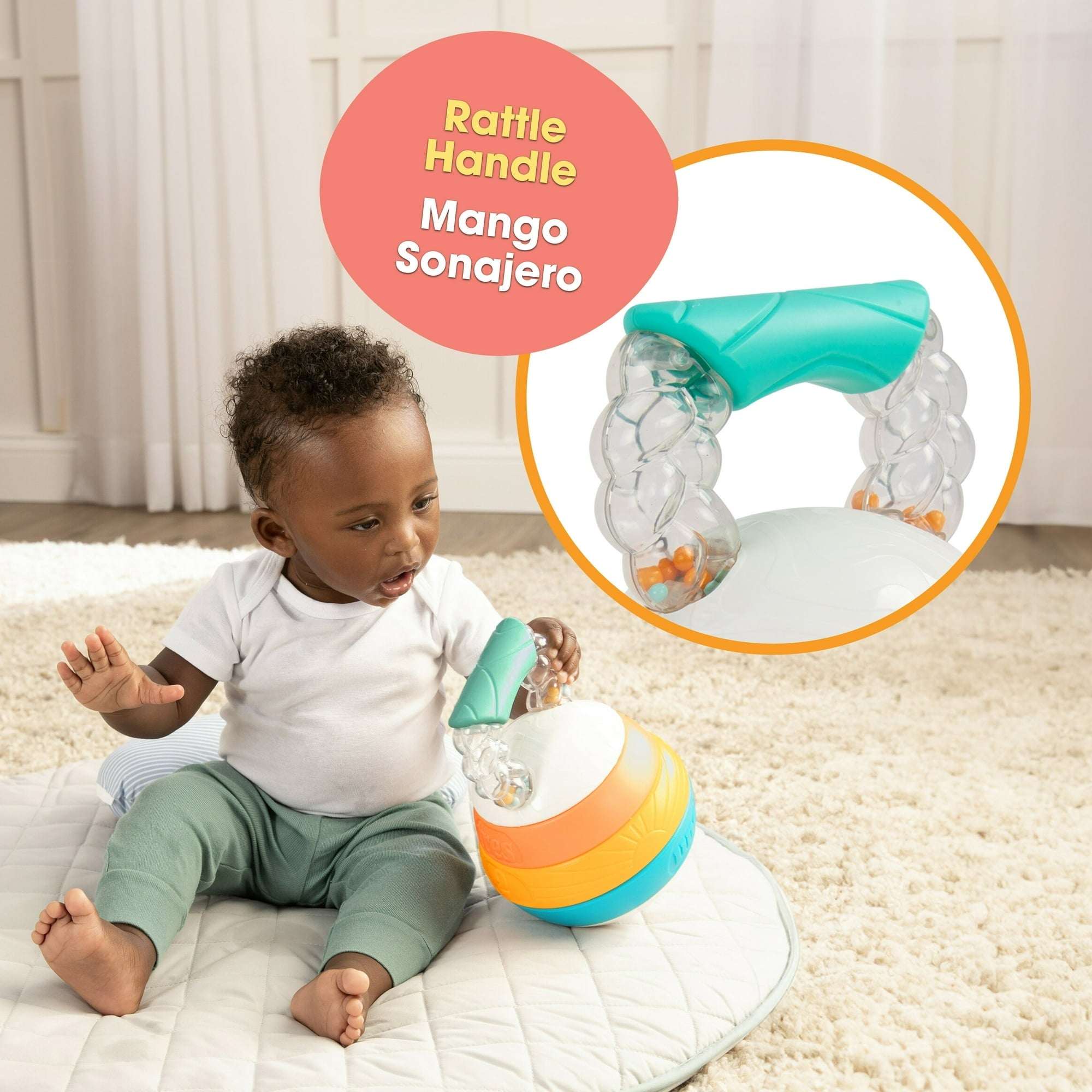 Bebe Fuerte Stack & Count Kettlebell™ Activity Toy – Baby Toy for 6 months+