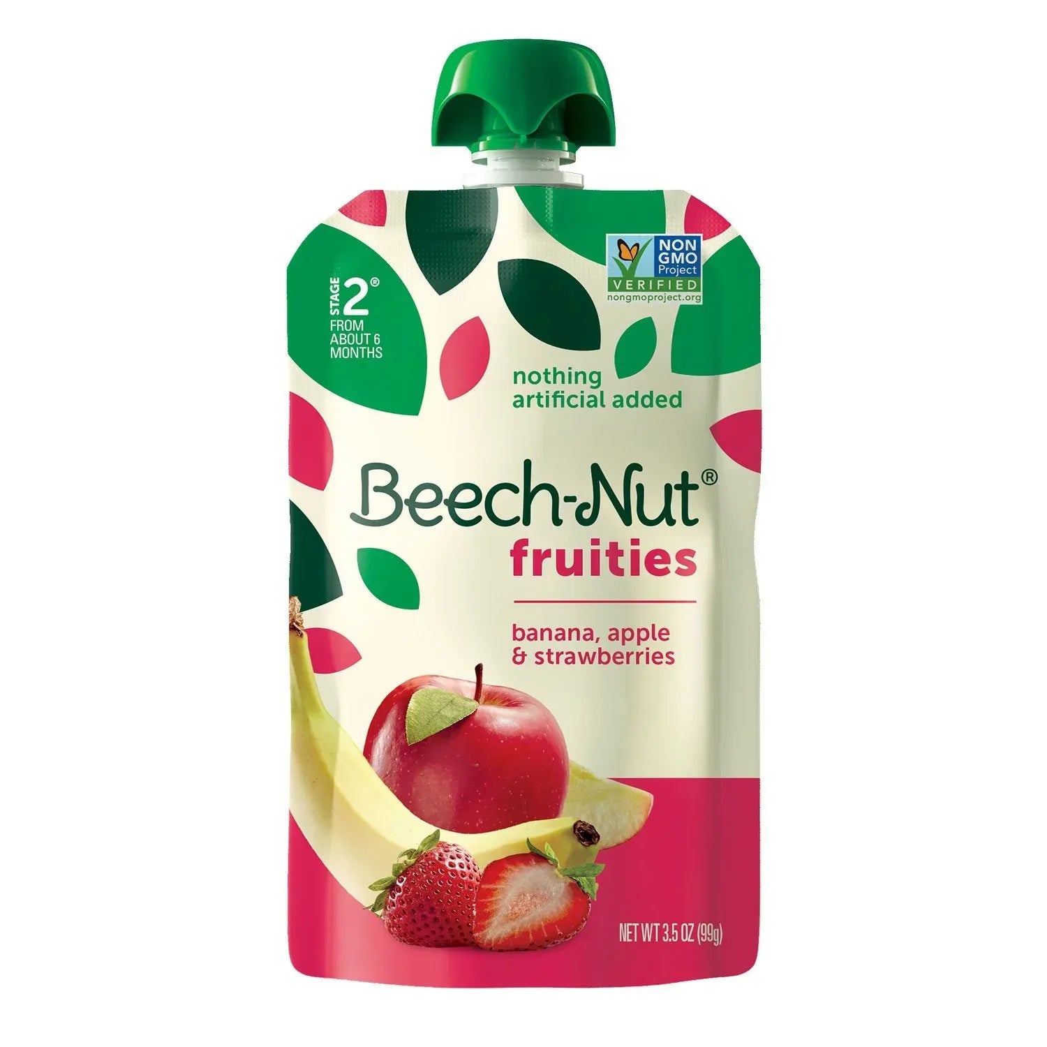 Beech-Nut Veggies and Fruities Stage 2 Baby Food Pouch, Variety Pack, 3.5 oz., 18 ct.