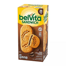 BelVita breakfast sandwich box front with dark chocolate creme biscuits
