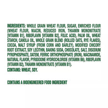 BelVita dark chocolate creme bar ingredients panel