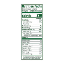 BelVita dark chocolate creme bar nutrition facts panel