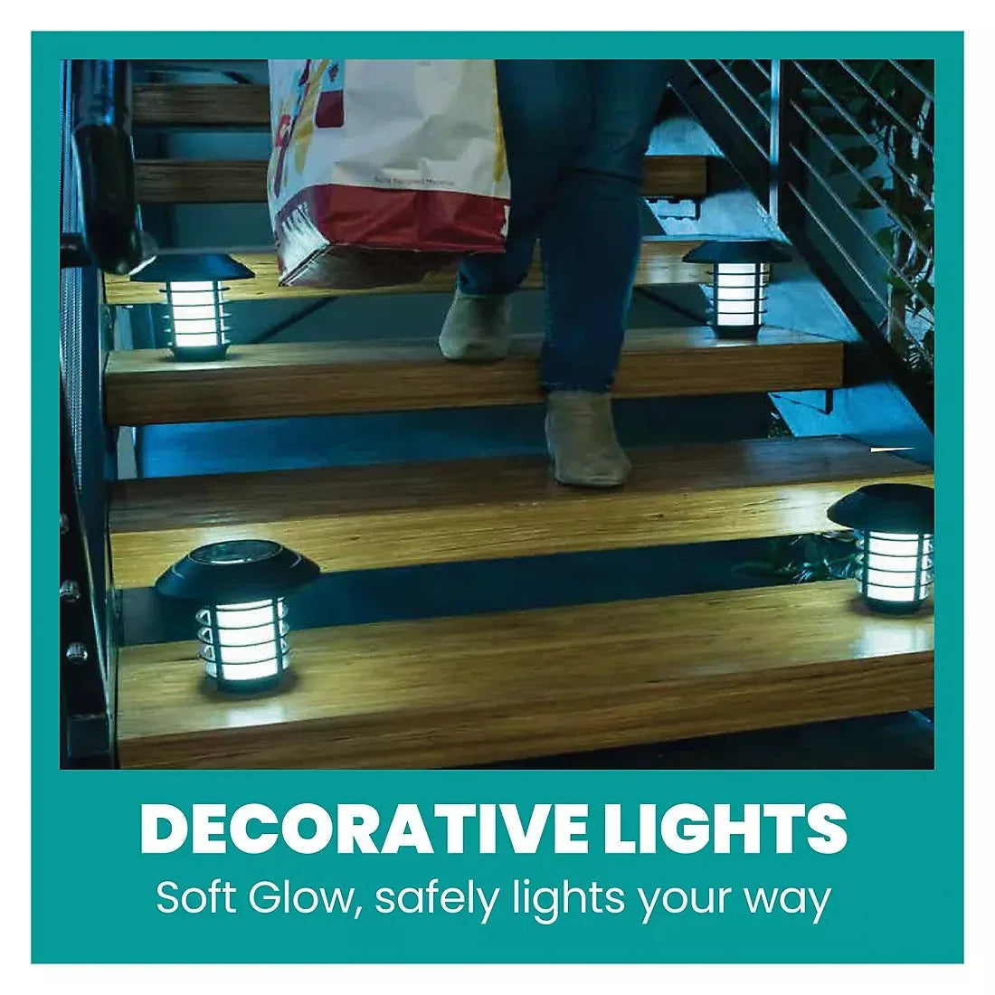 Bell + Howell Solar Pathway Lights, 4 pk. - Stainless Steel