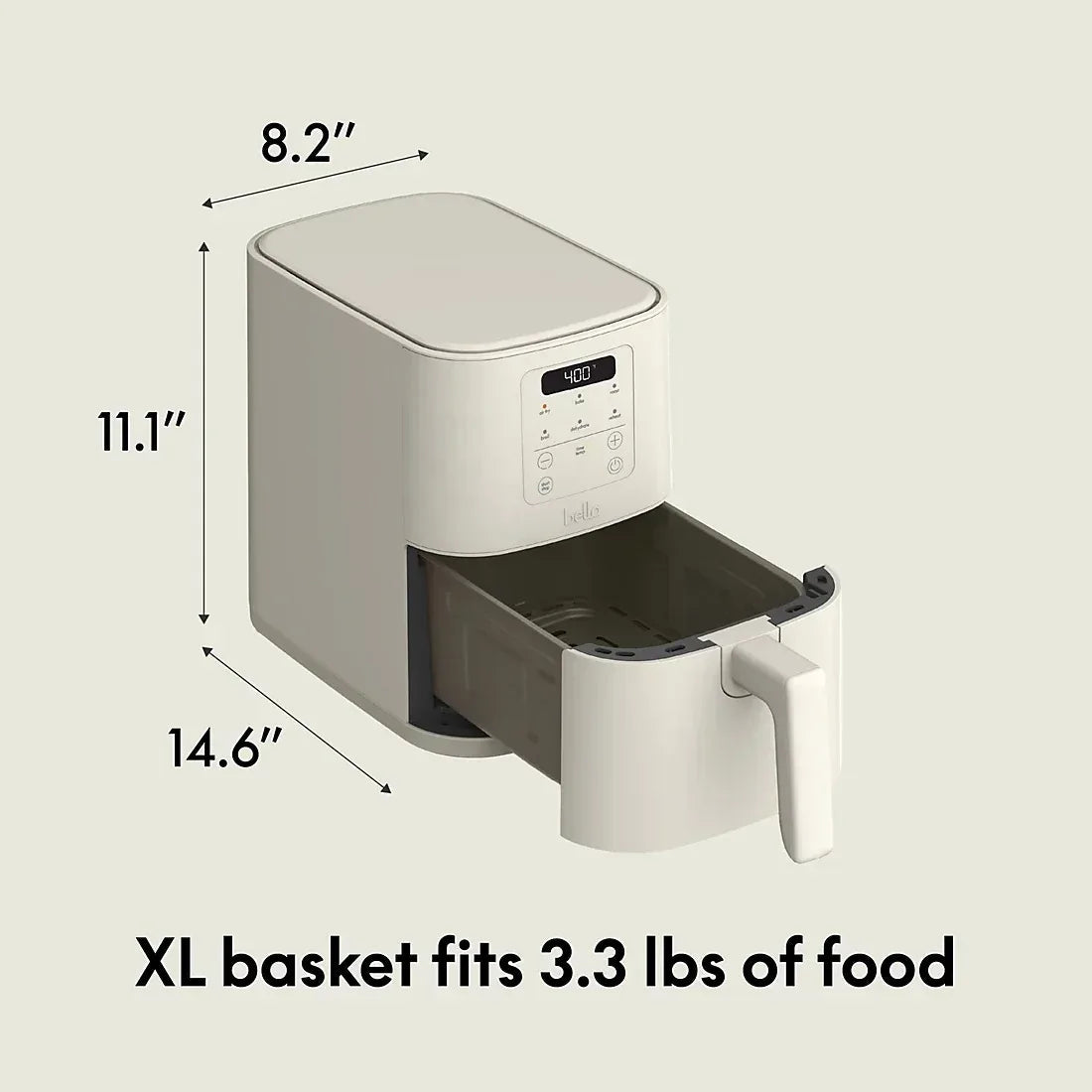 Bella 4-Qt. Slim Air Fryer