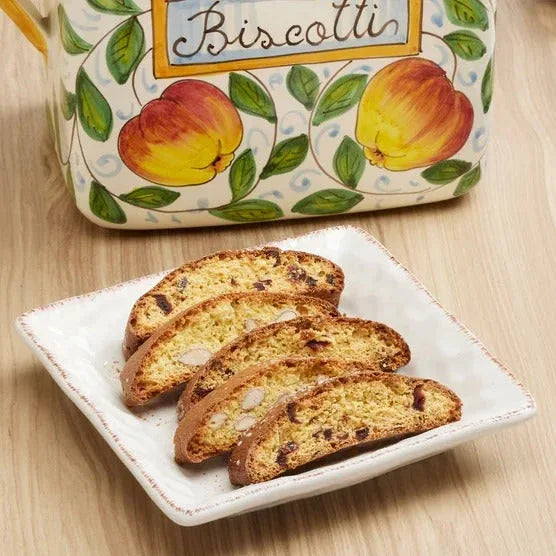 Belli Biscotti Hand Painted Ceramic Jar, Italian Semi Soft Biscotti, 2-pack, 17.6 oz. total - USA MEGA SHOP