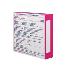 Benadryl Allergy Ultratabs drug facts table on antihistamine tablets box